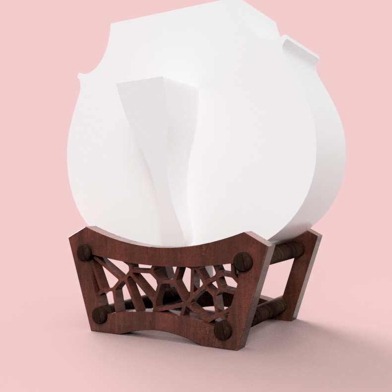 The Voronoi bass stand design