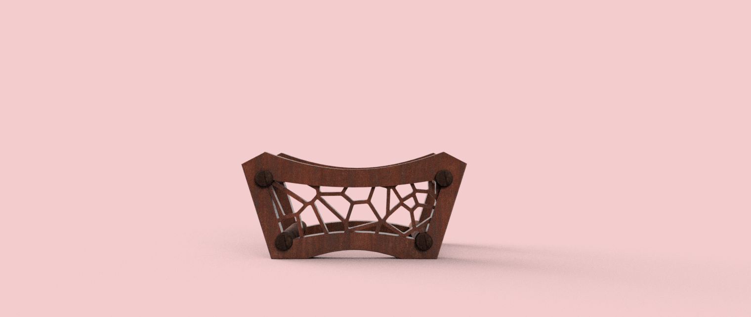 The Voronoi bass stand design