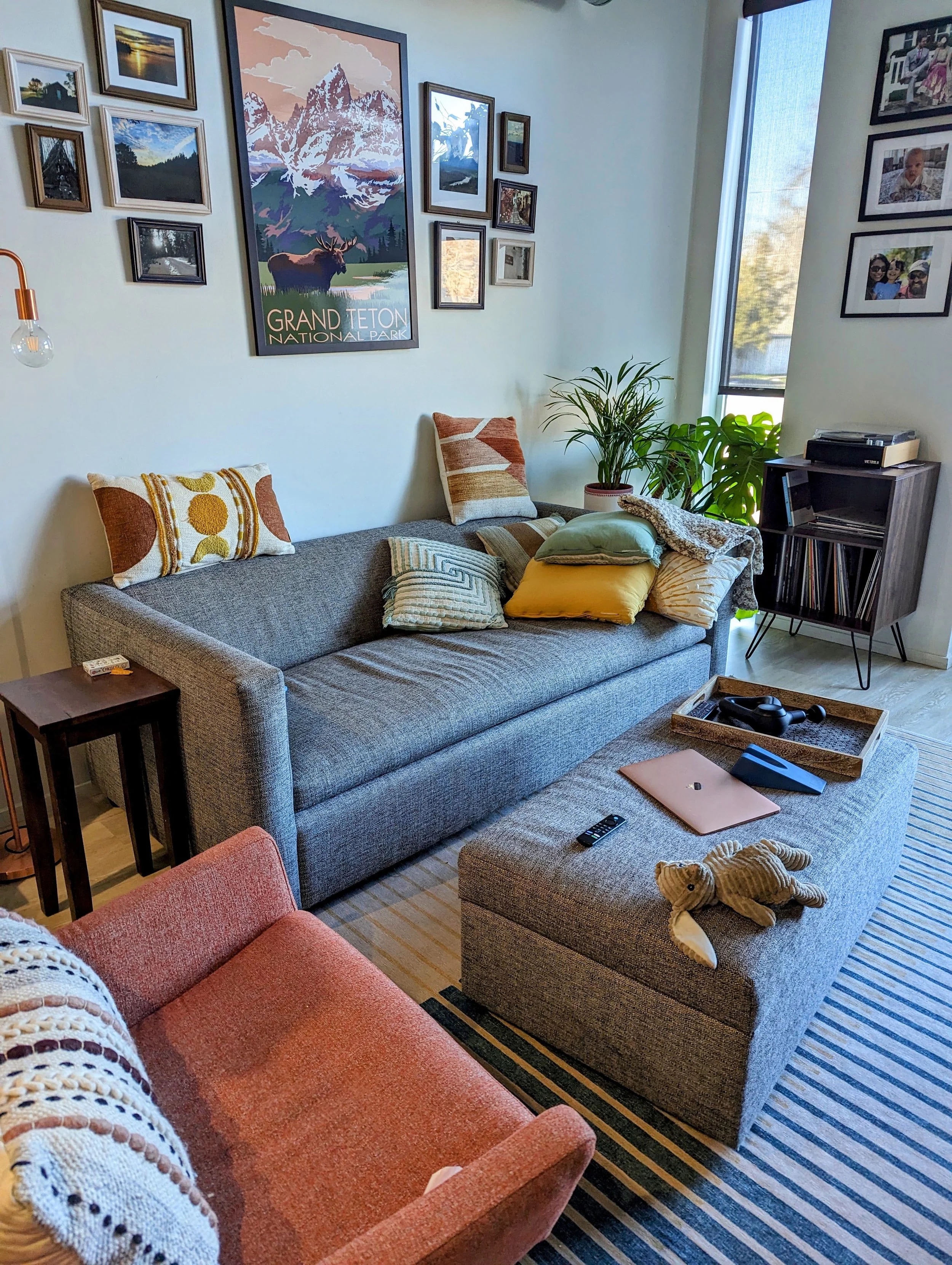 Living room — the home's modern character