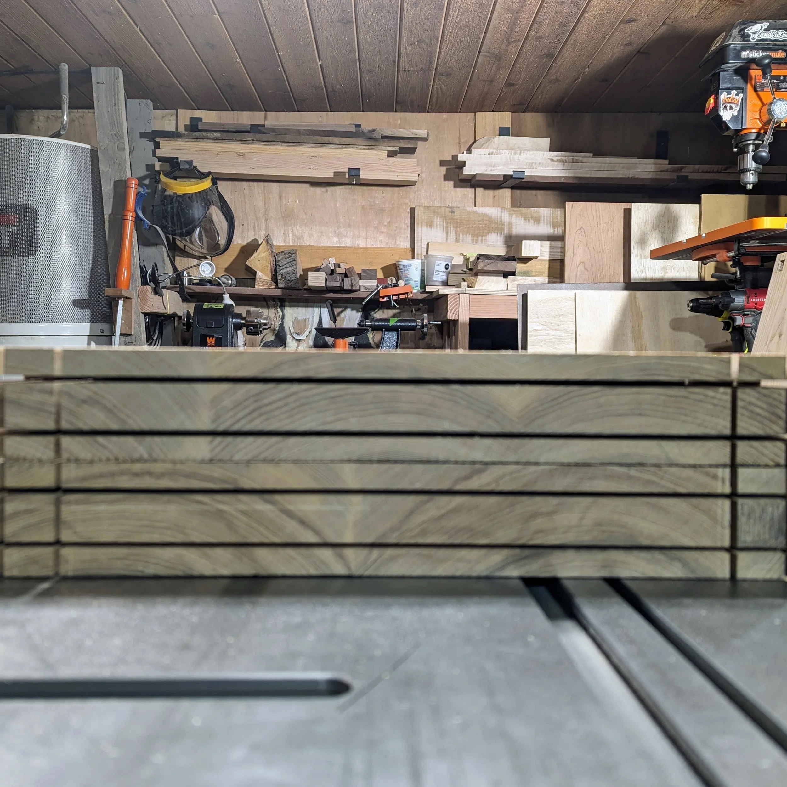 Dry fit — checking alignment before glue-up