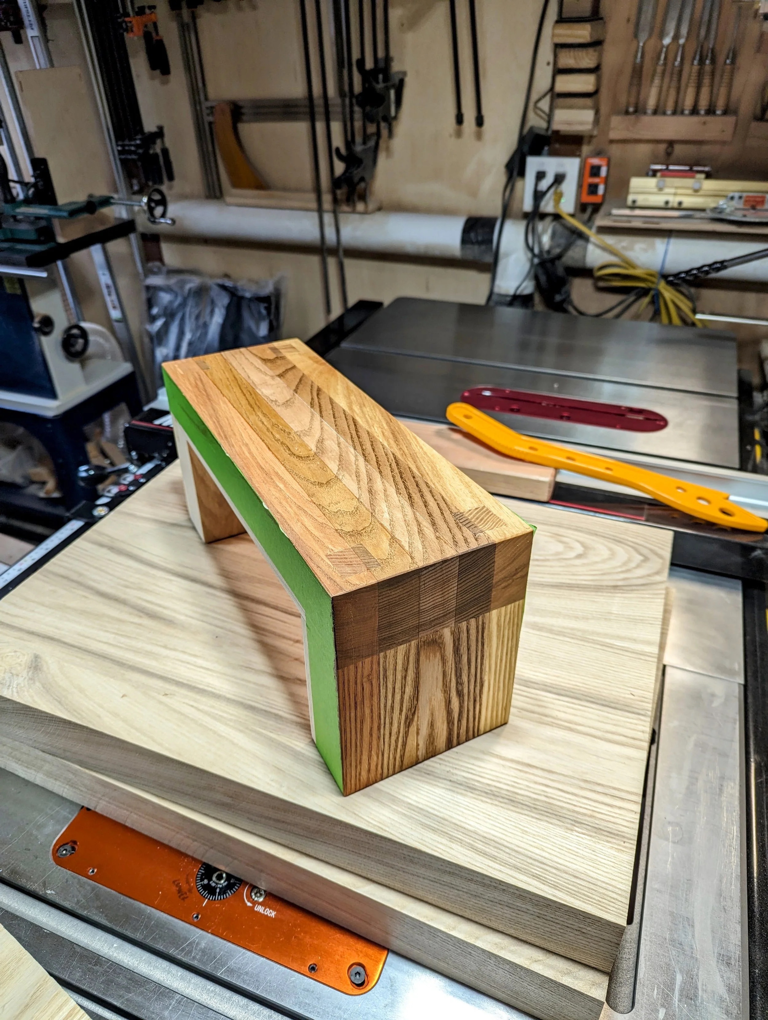 Finished mini prototype with Odie's Oil Pecan