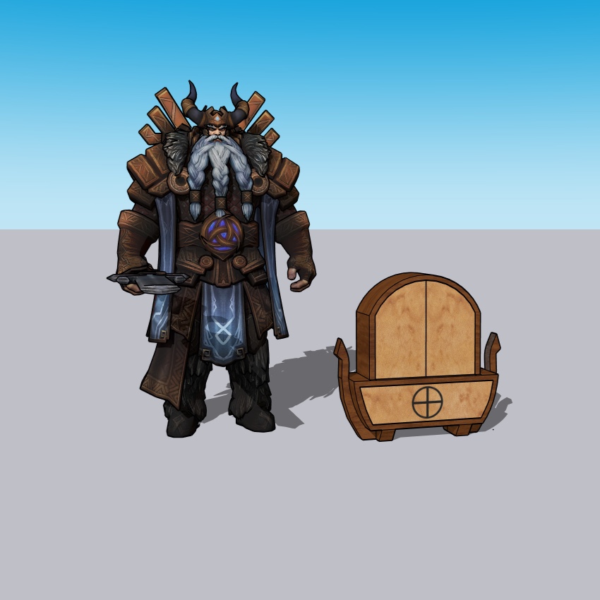 SketchUp render — Wyrdwood Sanctum perspective view