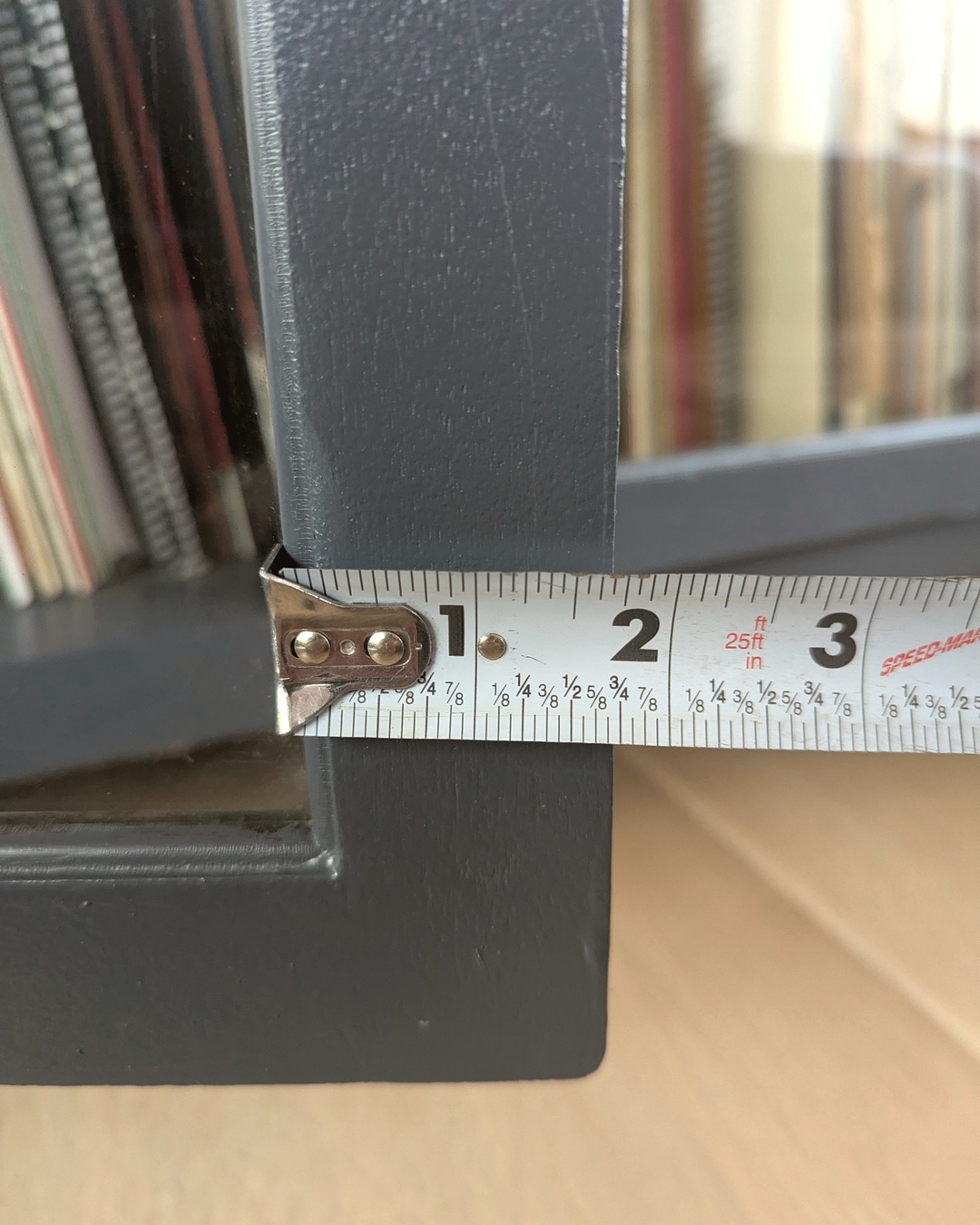 Measuring the door rail